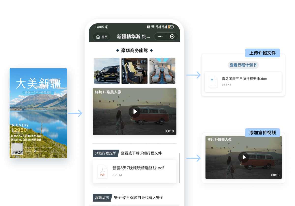 QR code application example